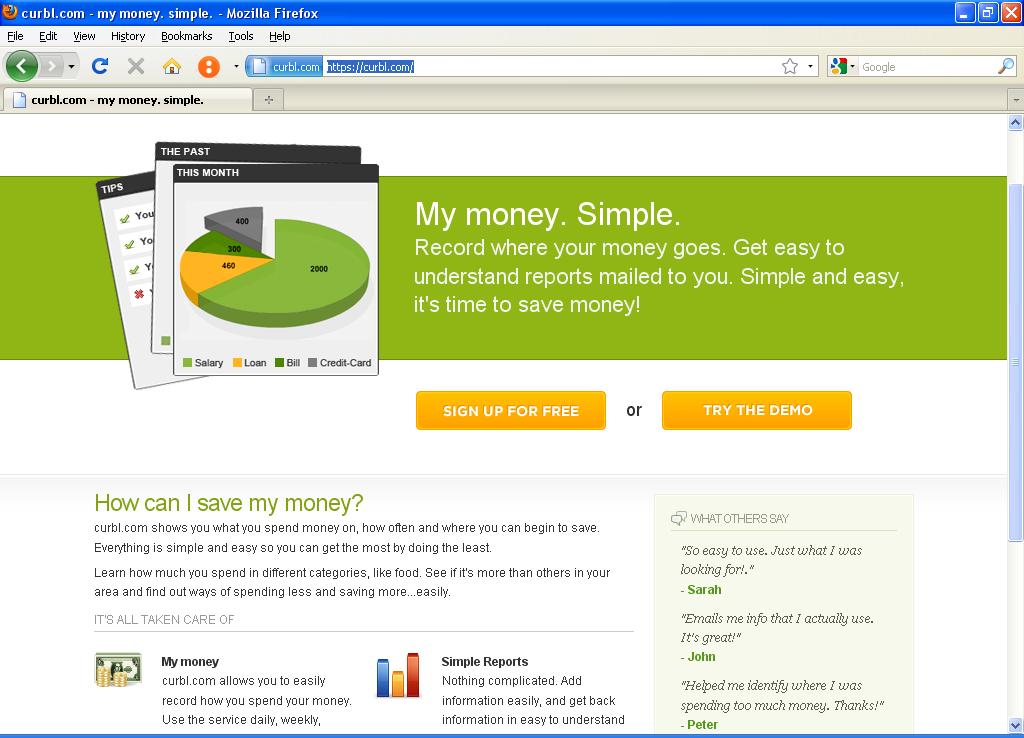 curbl.com the easy way to save money